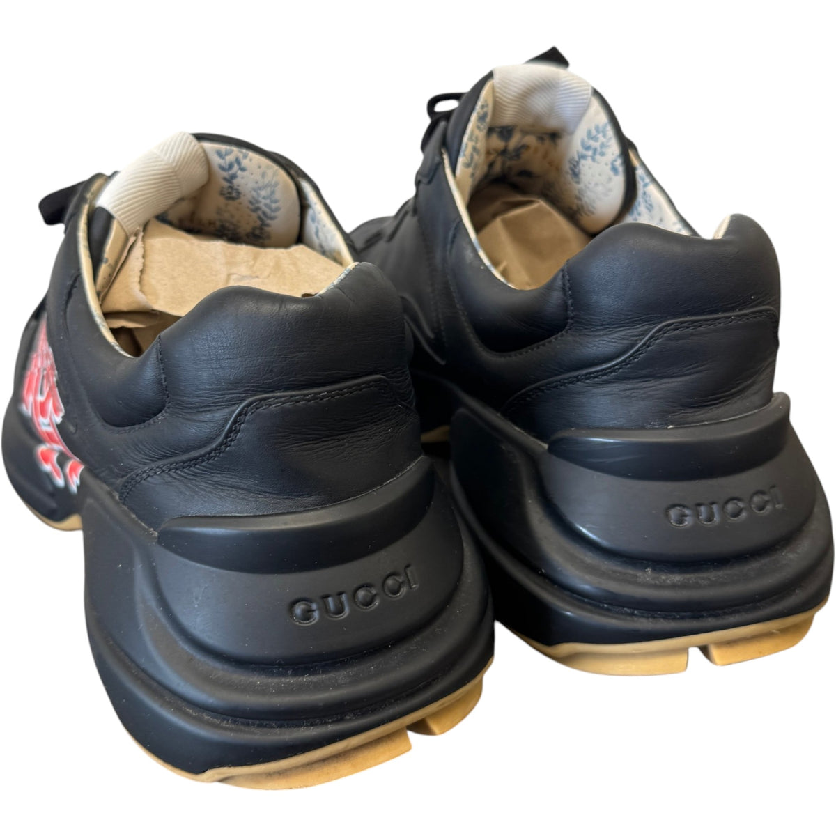 Men's Rhyton X MLB La Low Trainers Black Size UK 9.5 / EU 43.5 - Photo 8