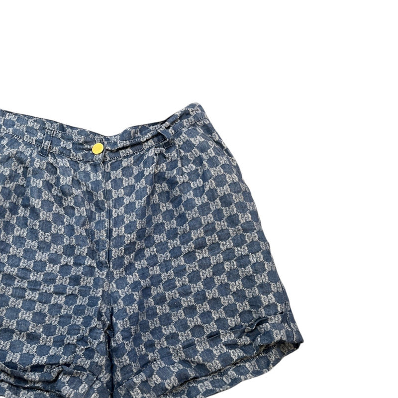 Women's Gg Jacquard Shorts Blue Size IT 44 / UK 28