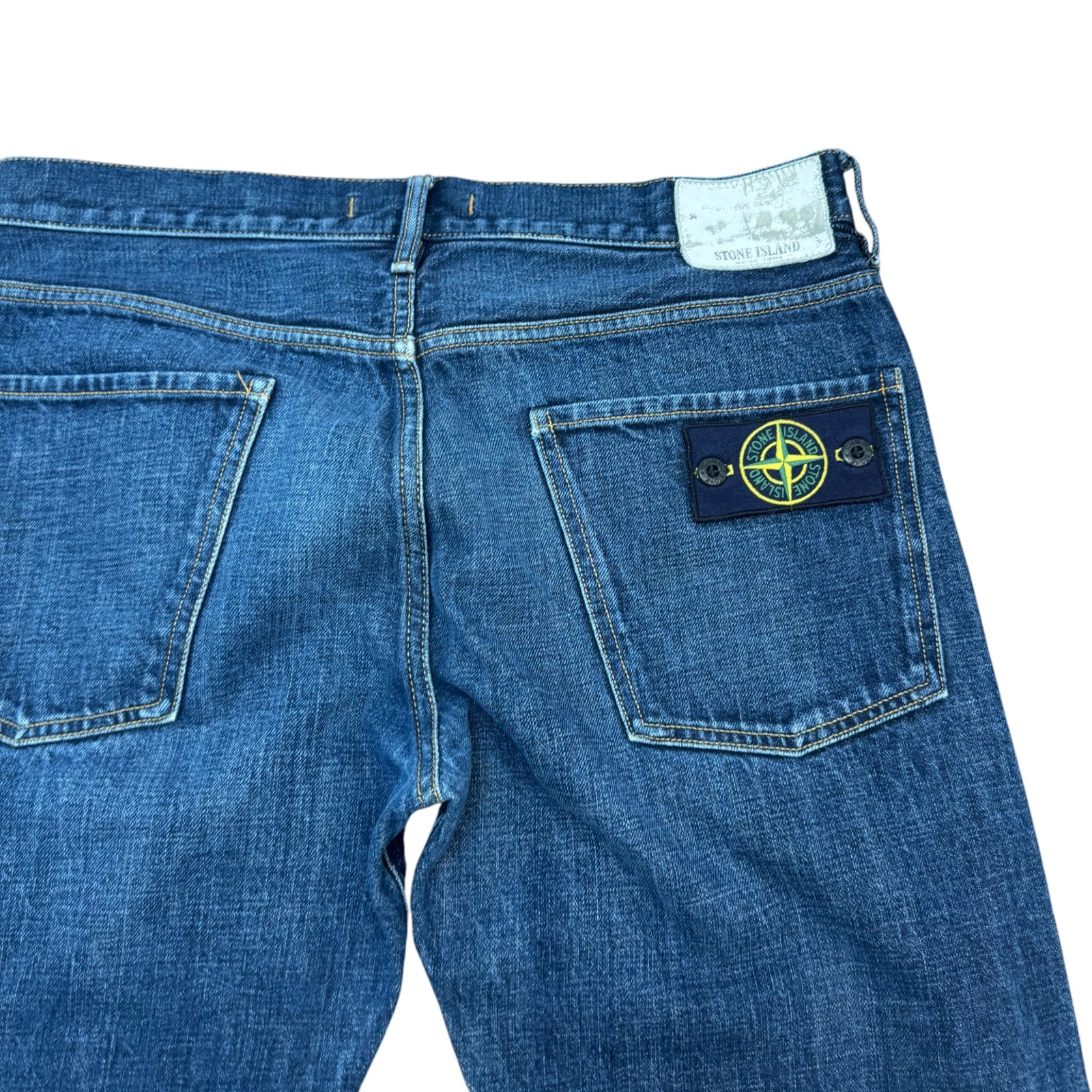 Men's Applique Logo Jeans Blue Size M / W32 - Photo 4