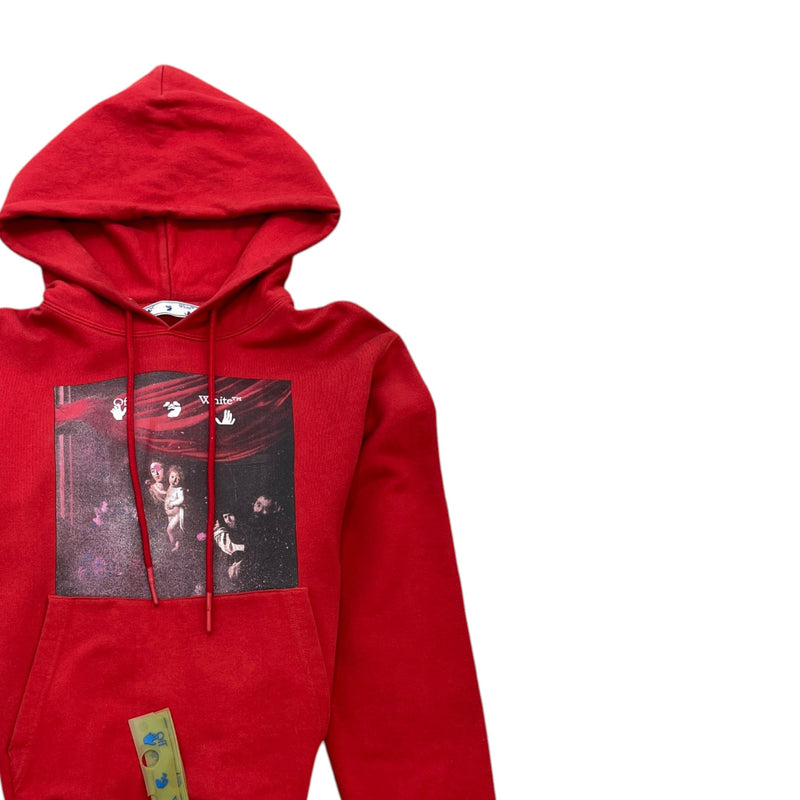 Men's Sprayed Caravaggio Hoodie Red Size M