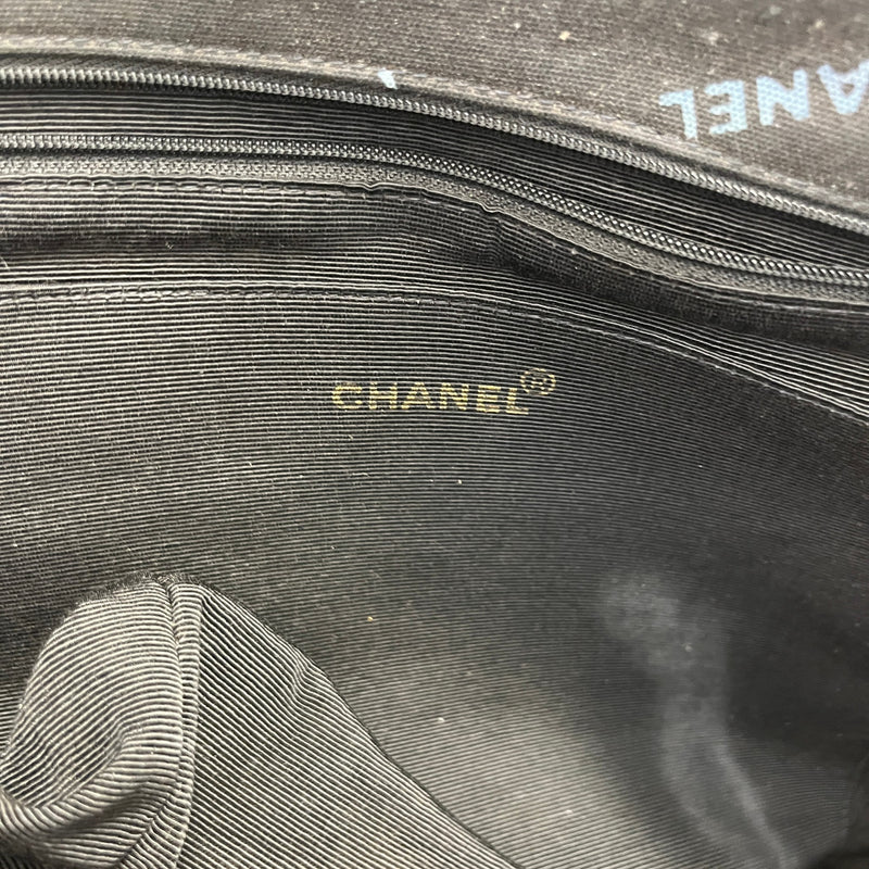 Women's Logo Chain Tote Bag Black