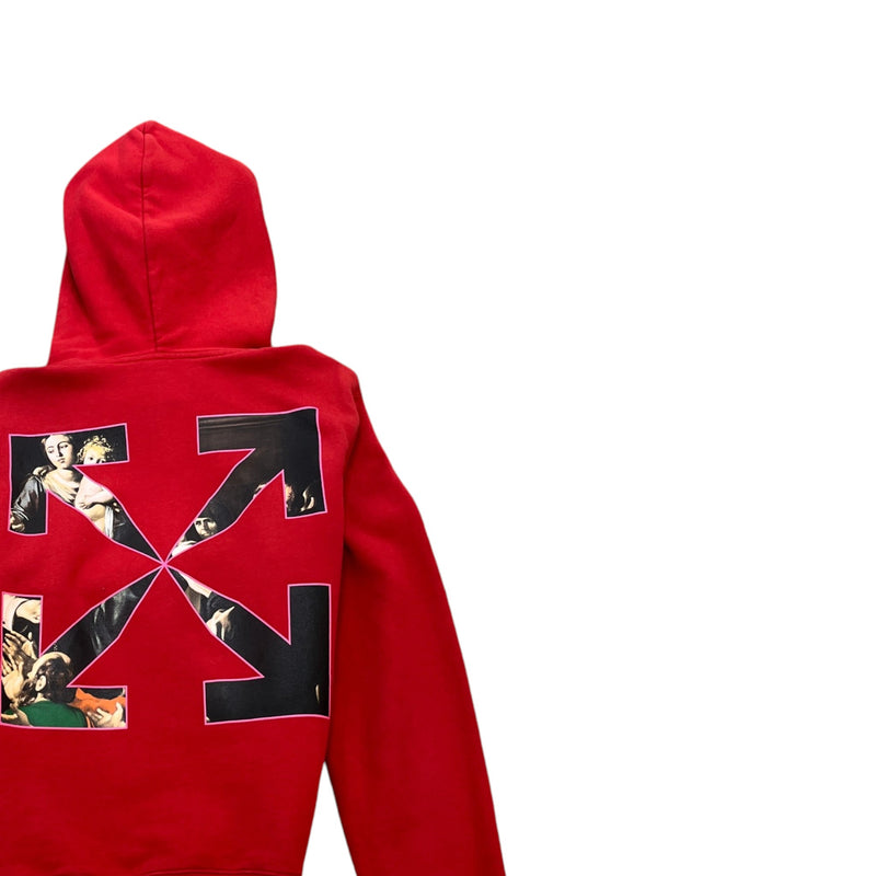 Men's Sprayed Caravaggio Hoodie Red Size M