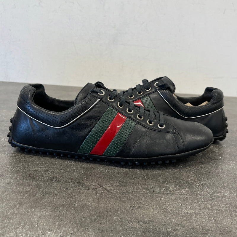 Men's Driver Web Low Trainers Black Size UK 8.5 / EU 42.5