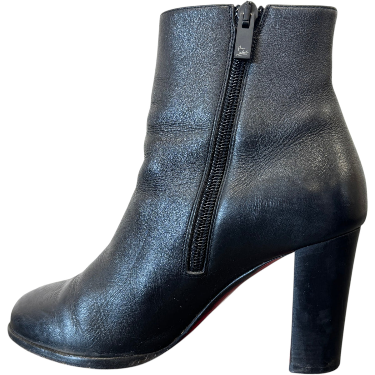 Women's Ankle Block Heel Boots Black Size UK 2.5 / EU 35.5 - Photo 2