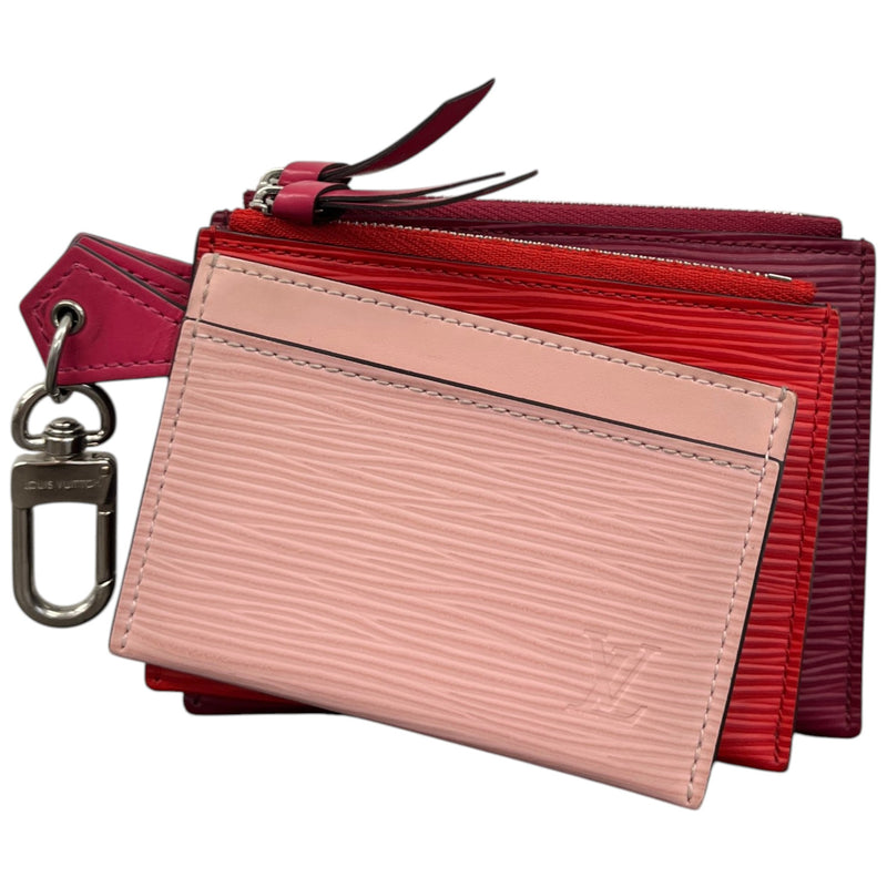 Women's Epi Trio Pass Card Case Purse Pink