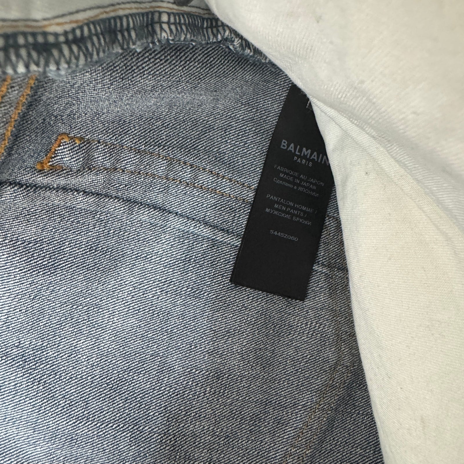 Men's Biker Jeans Blue Size M / W32 - Photo 5