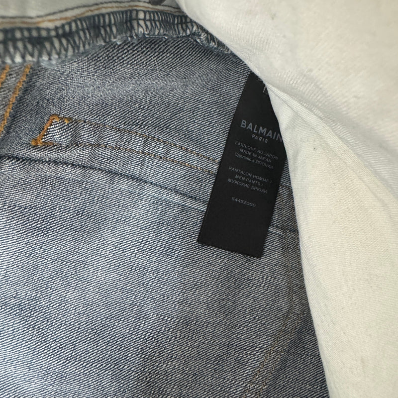 Men's Biker Jeans Blue Size M / W32