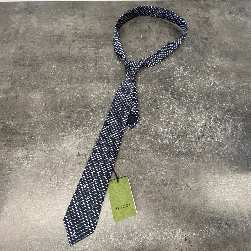 Men's Interlocking G Tie Navy