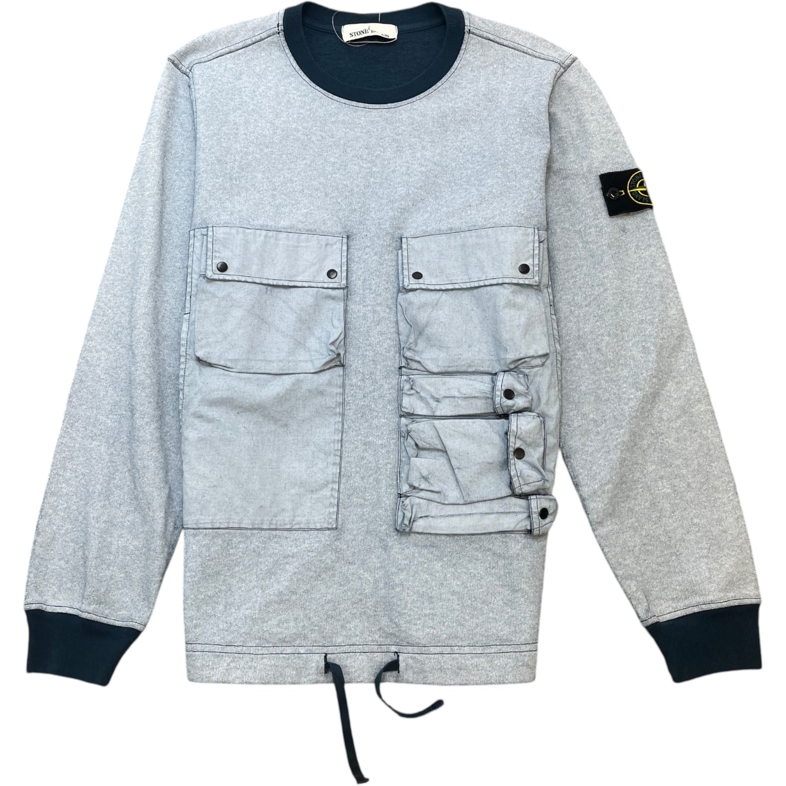 Men's Tela Plated Sweatshirt Blue Size S - Photo 1