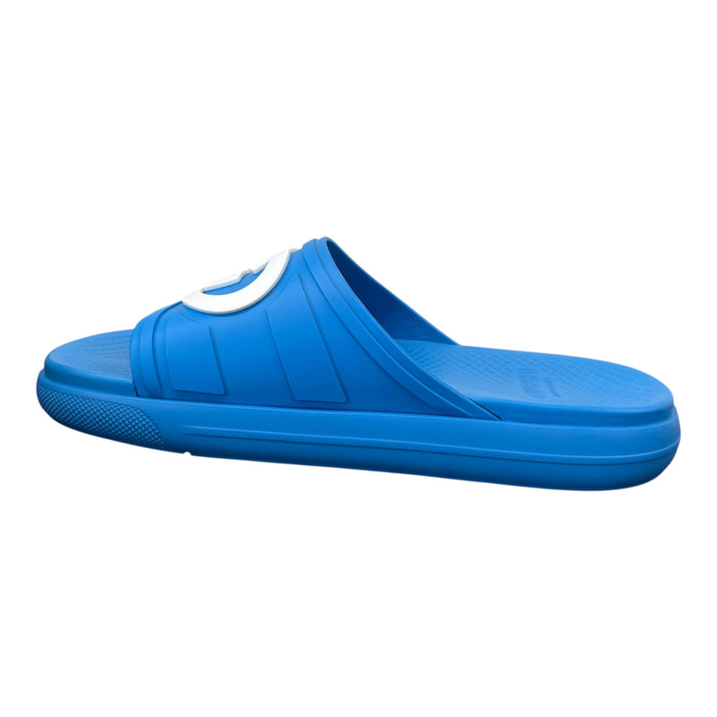 Men's Interlocking G Slides Blue Size EU 44 / UK 10