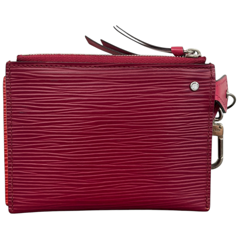 Women's Epi Trio Pass Card Case Purse Pink