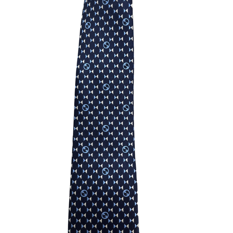 Men's Interlocking G Tie Navy