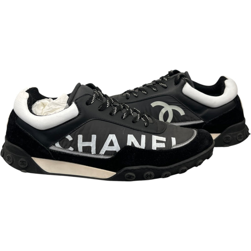 Men's CC Logo Low Trainers Black Size UK 7.5 / EU 41.5