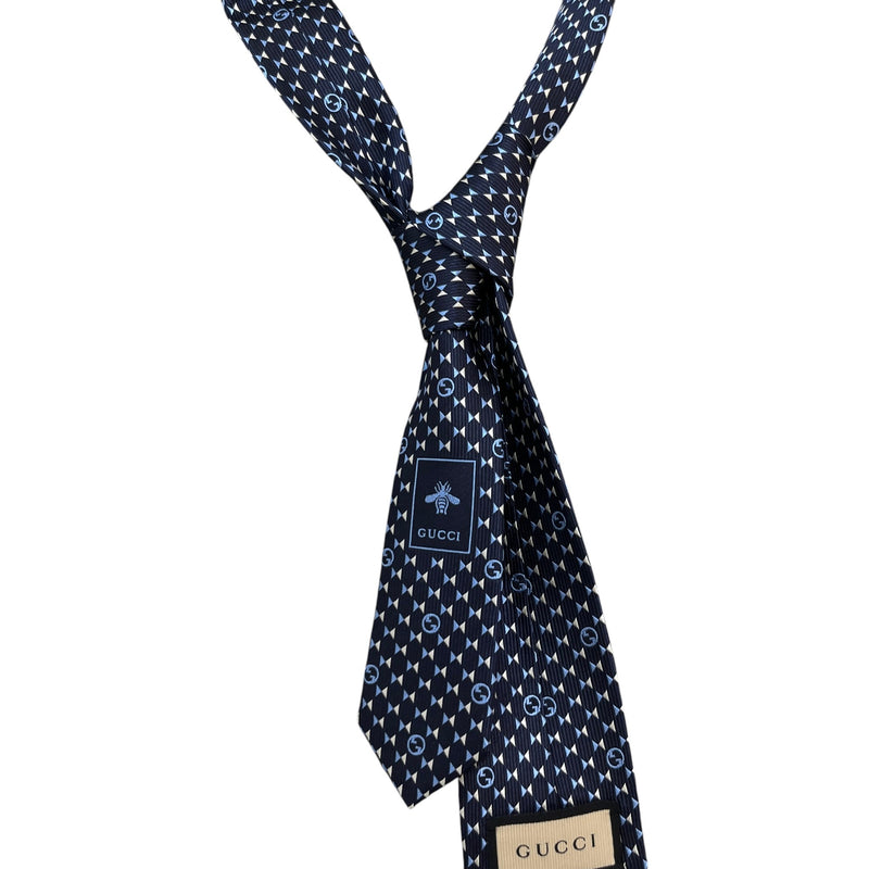Men's Interlocking G Tie Navy