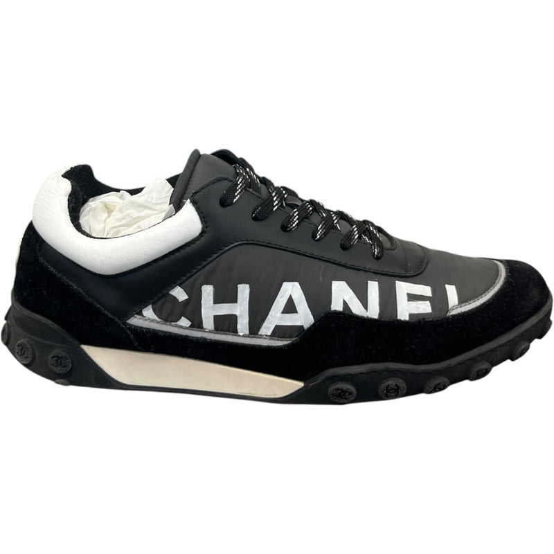 Men's CC Logo Low Trainers Black Size UK 7.5 / EU 41.5