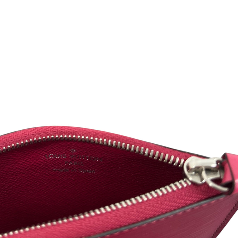 Women's Epi Trio Pass Card Case Purse Pink