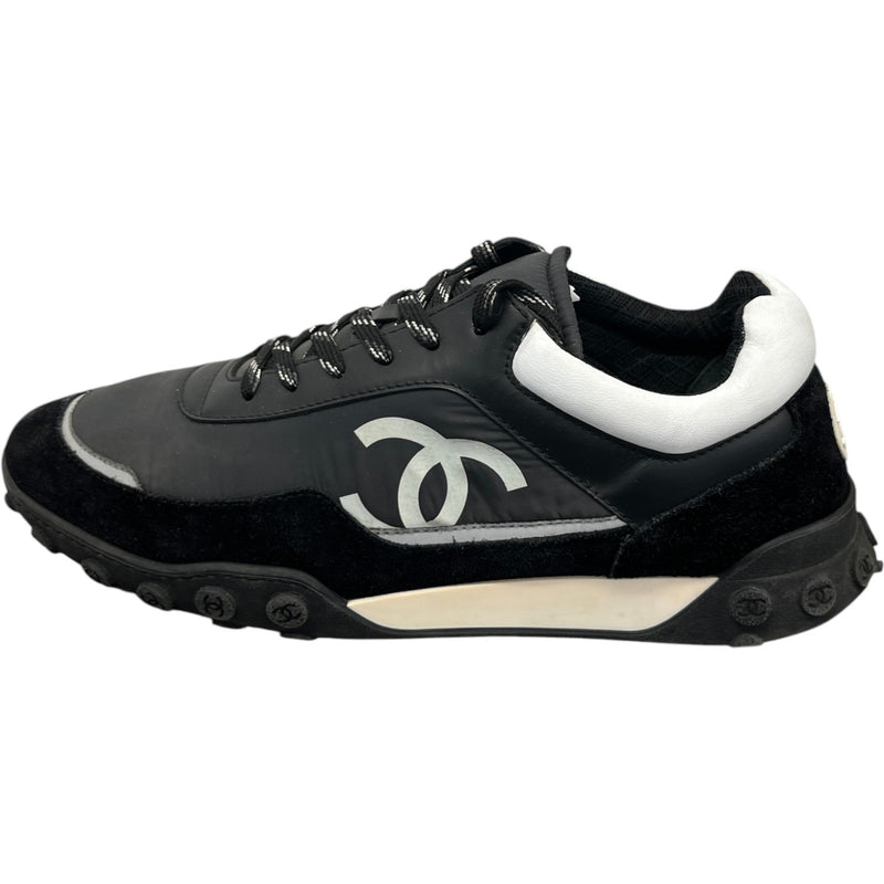 Men's CC Logo Low Trainers Black Size UK 7.5 / EU 41.5