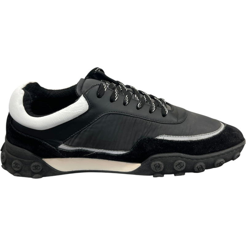 Men's CC Logo Low Trainers Black Size UK 7.5 / EU 41.5