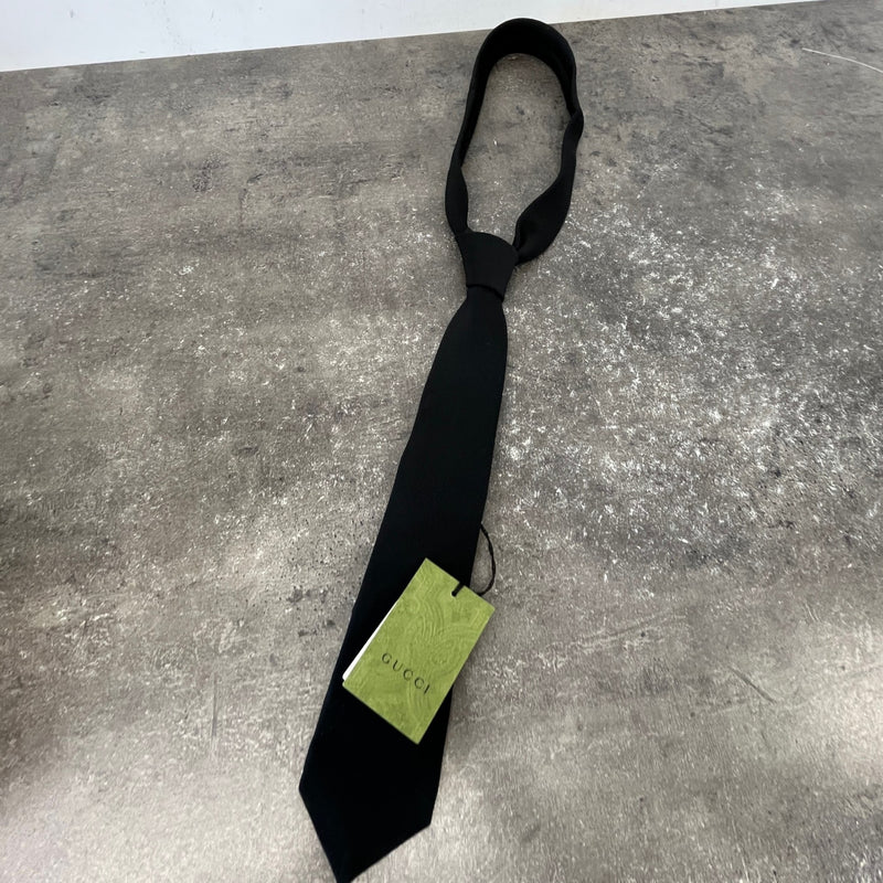 Men's Plain Smart Tie Black