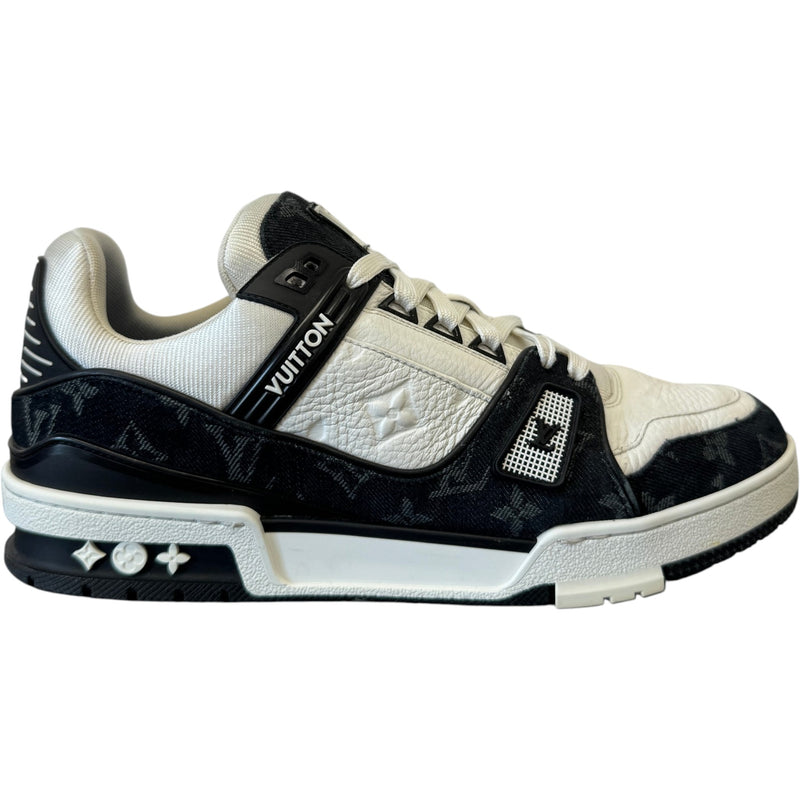 Men's LV Denim Low Trainers Black Size UK 8 / EU 42