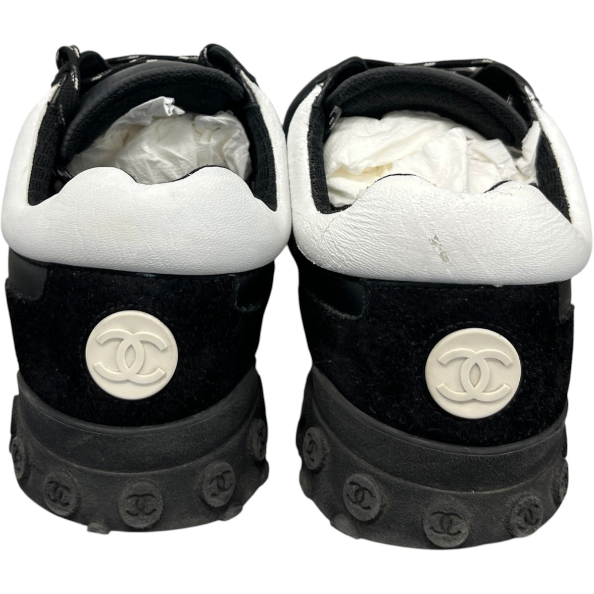 Men's CC Logo Low Trainers Black Size UK 7.5 / EU 41.5 - Photo 6