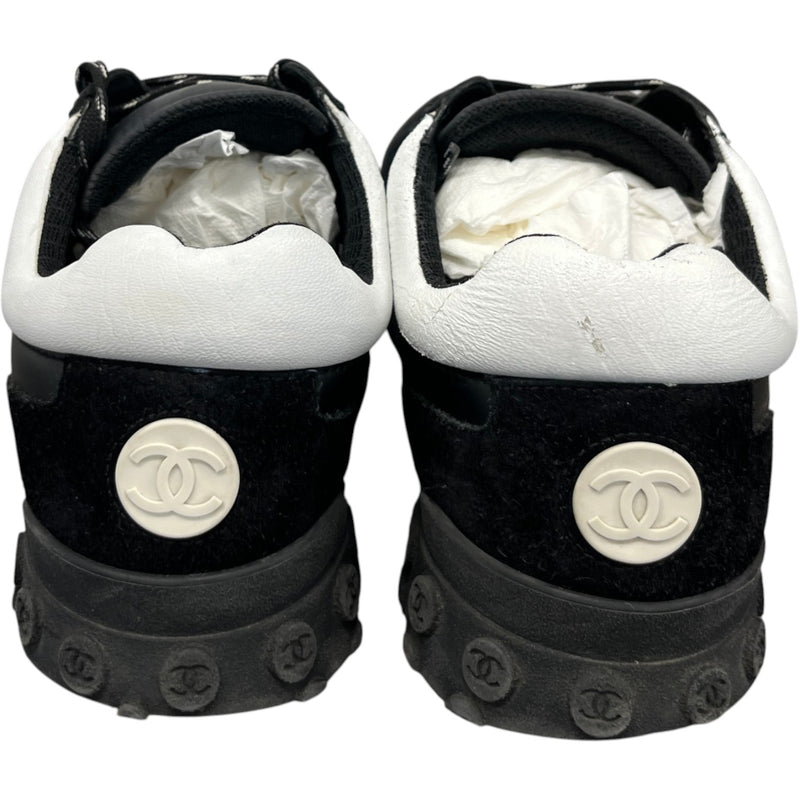 Men's CC Logo Low Trainers Black Size UK 7.5 / EU 41.5