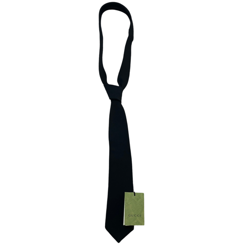 Men's Plain Smart Tie Black