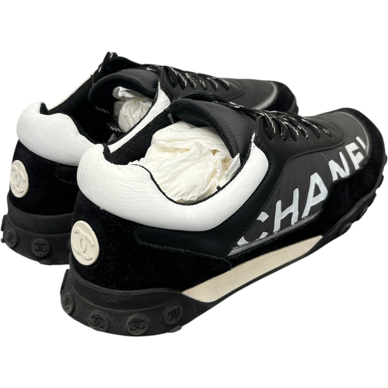 Men's CC Logo Low Trainers Black Size UK 7.5 / EU 41.5