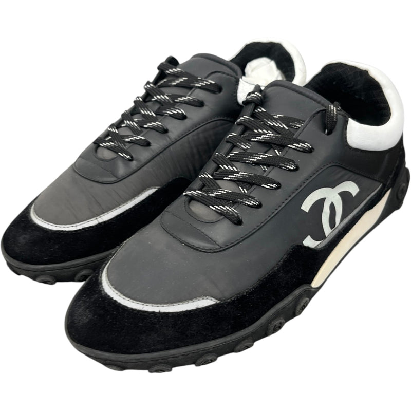 Men's CC Logo Low Trainers Black Size UK 7.5 / EU 41.5