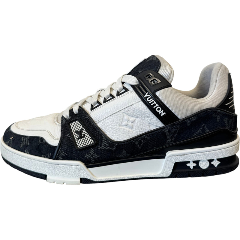 Men's LV Denim Low Trainers Black Size UK 8 / EU 42