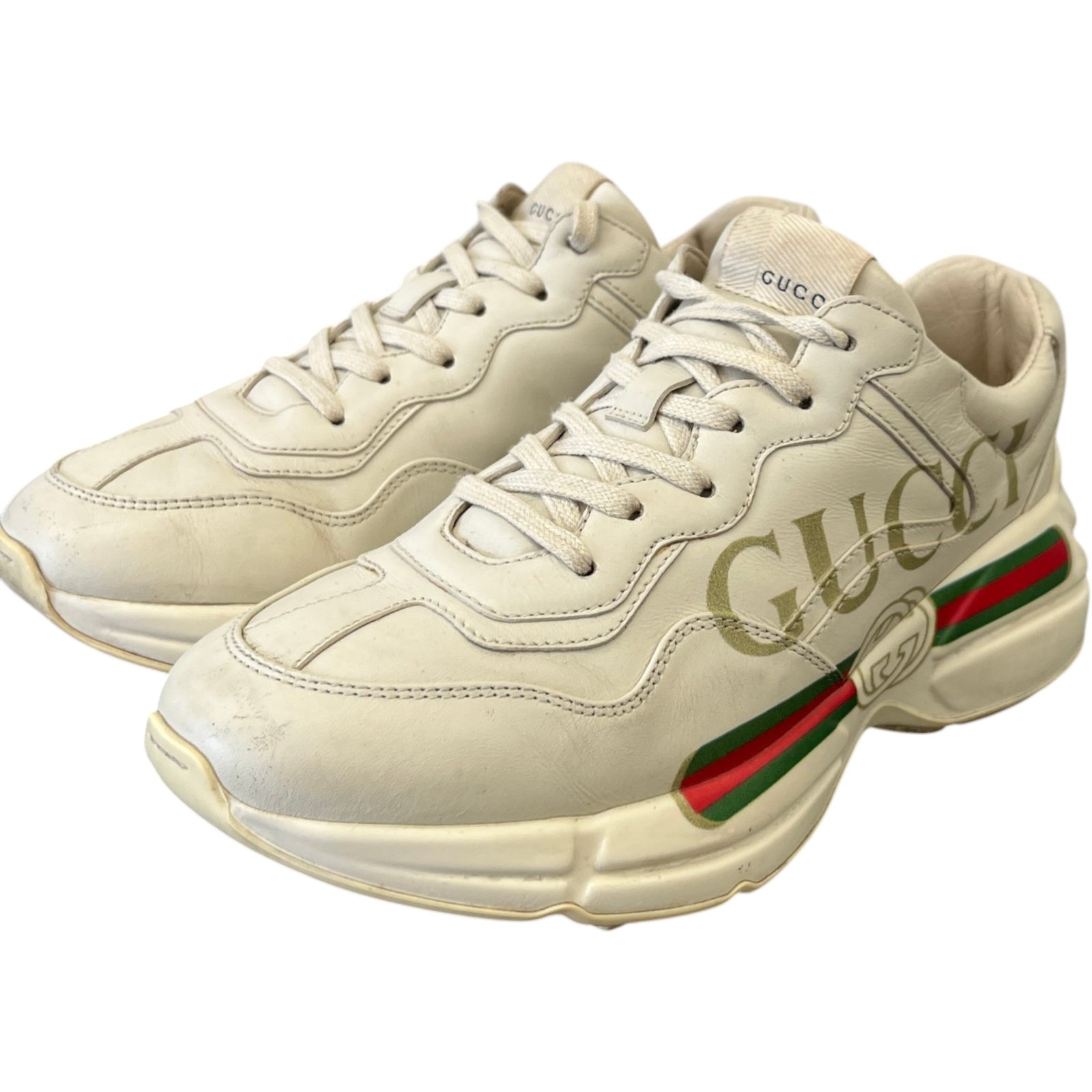Women's Rhyton Low Trainers Beige Size EU 38 / UK 5 - Photo 9