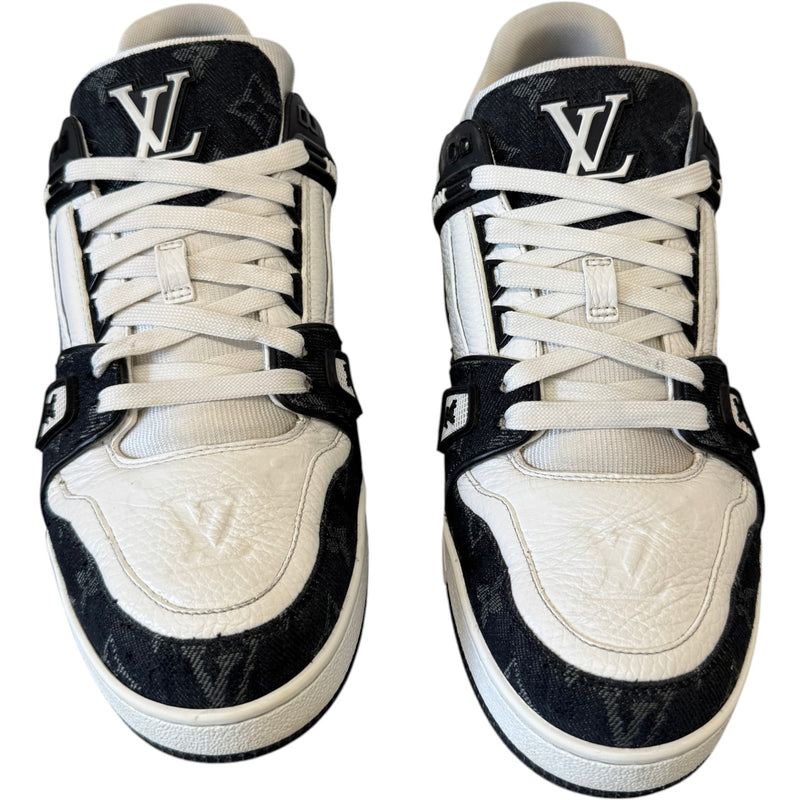 Men's LV Denim Low Trainers Black Size UK 8 / EU 42