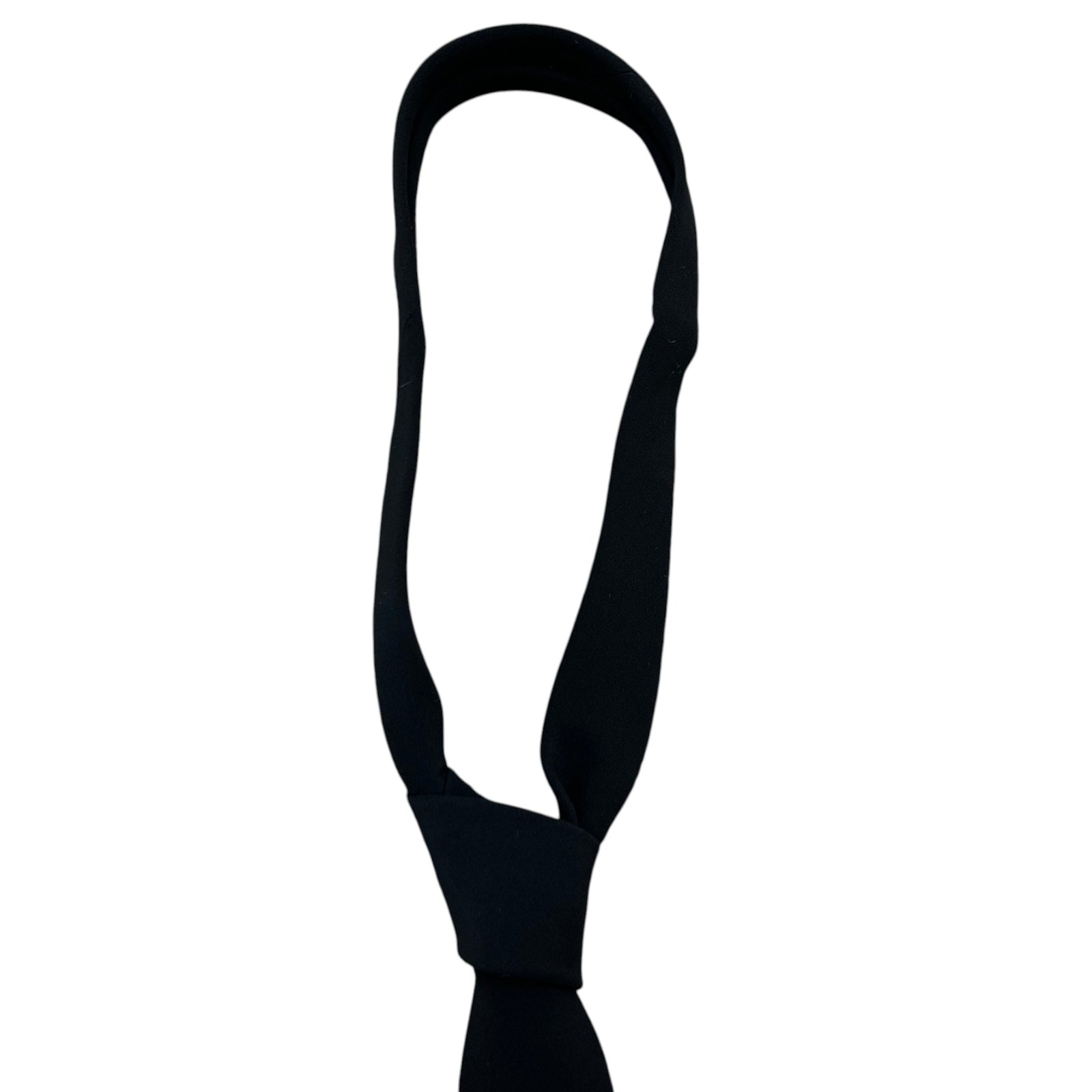 Men's Plain Smart Tie Black - Photo 3