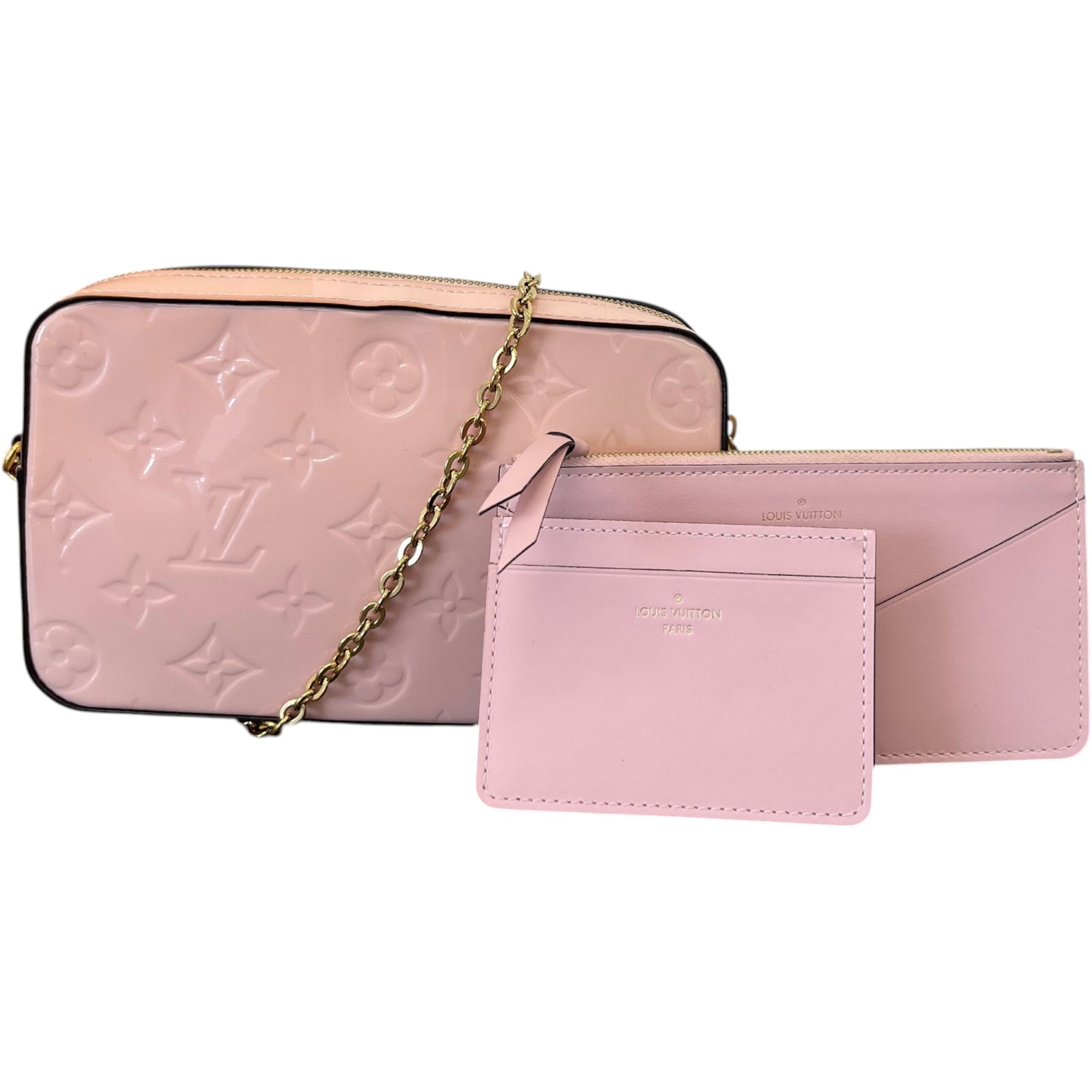 Women's Monogram Vernis Camera Pouch Bag Pink - Photo 1