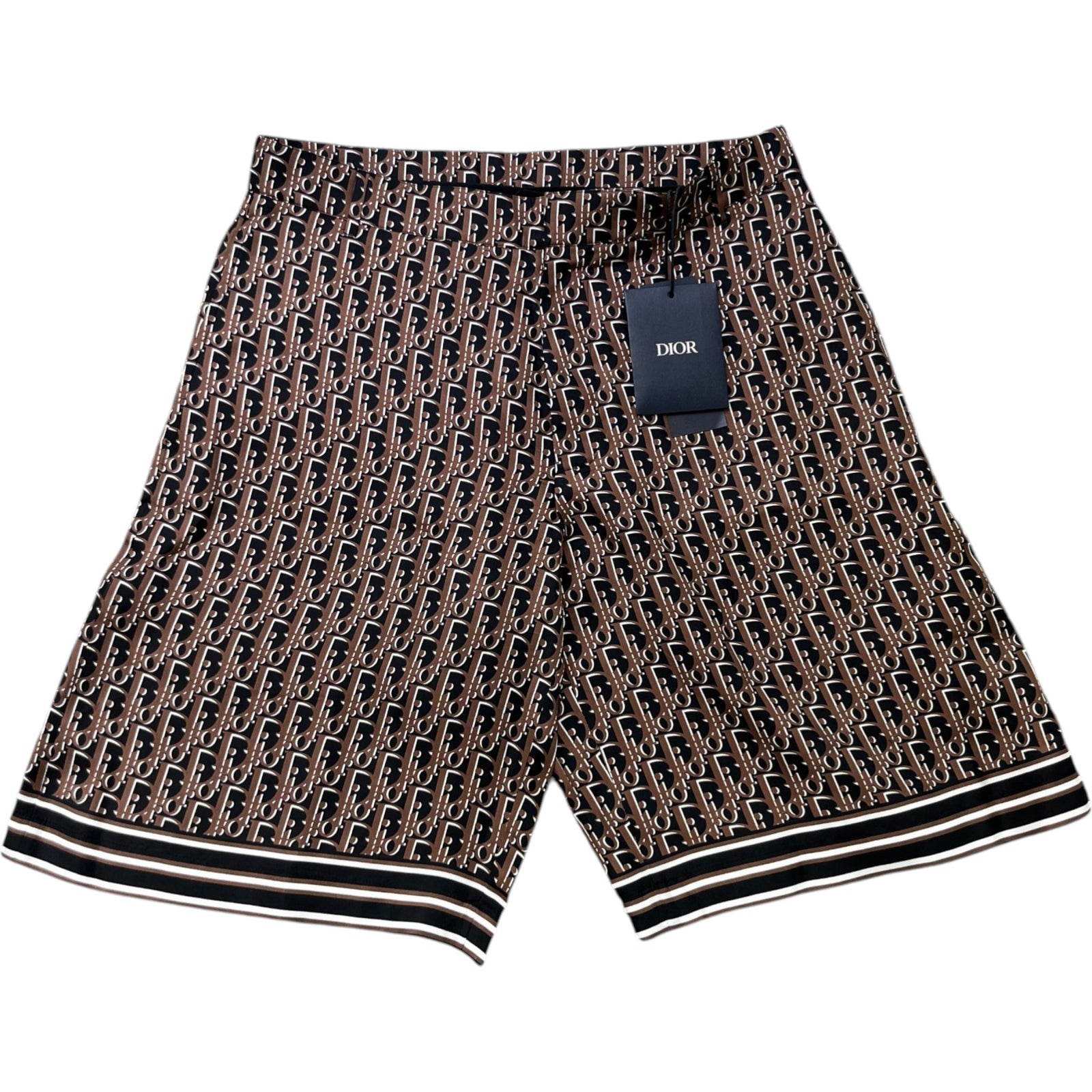 Men's Oblique Pixel Bermuda Shorts Black Size IT 48 / UK 32 - Photo 1