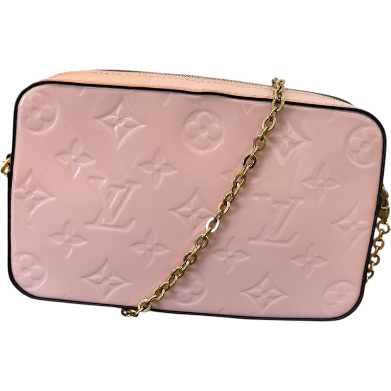 Women's Monogram Vernis Camera Pouch Bag Pink