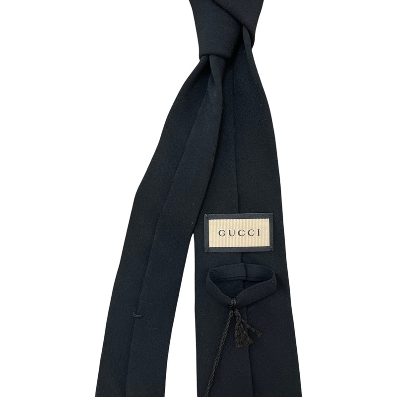 Men's Plain Smart Tie Black