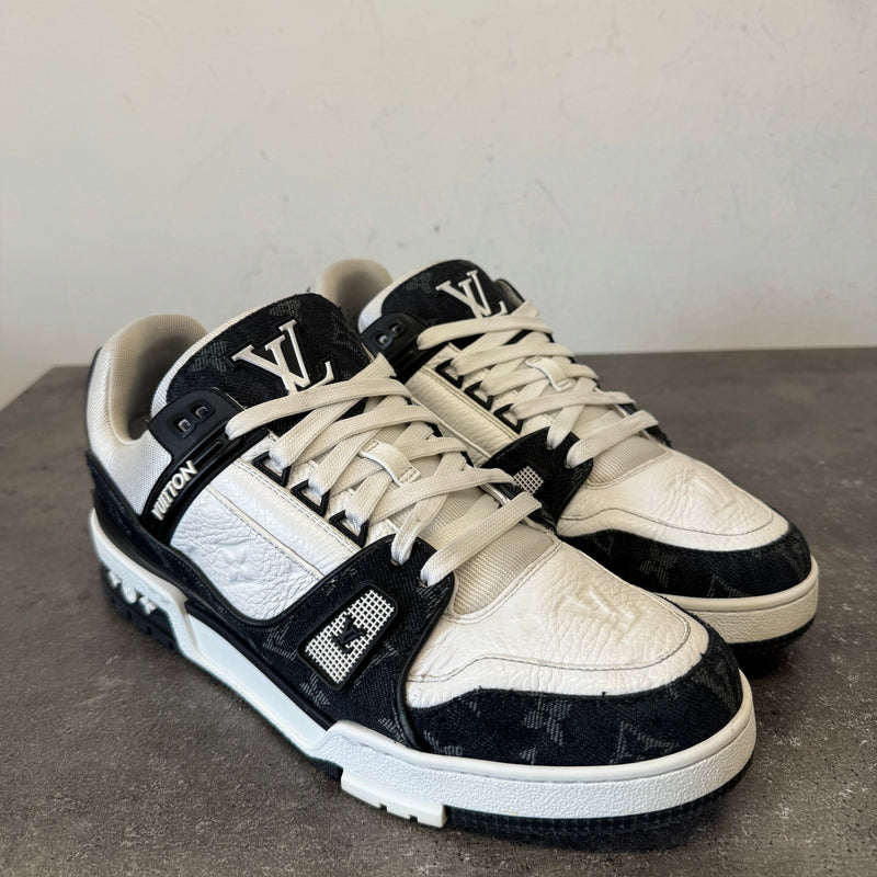 Men's LV Denim Low Trainers Black Size UK 8 / EU 42