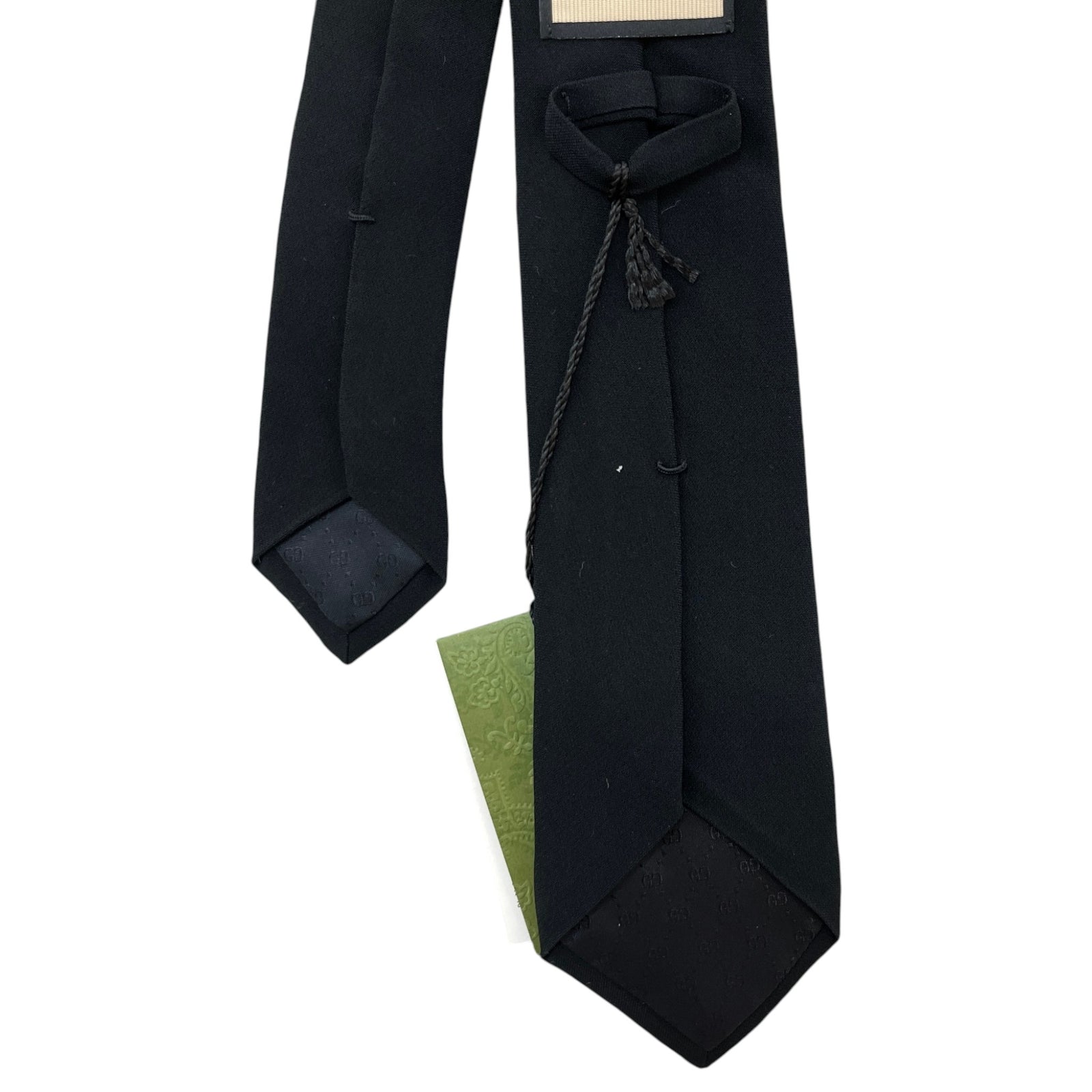 Men's Plain Smart Tie Black - Photo 4