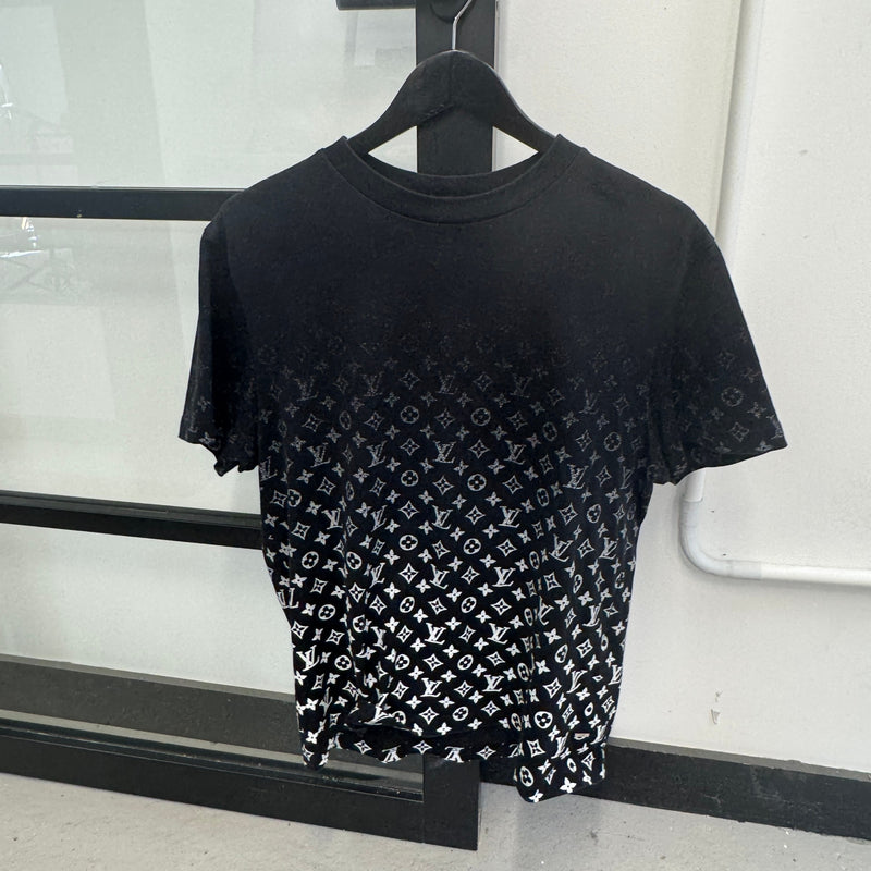 Men's Monogram Gradient T-Shirt Black Size M
