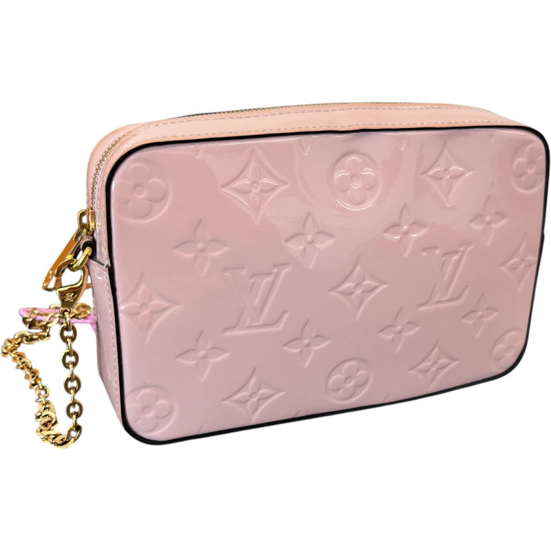 Women's Monogram Vernis Camera Pouch Bag Pink
