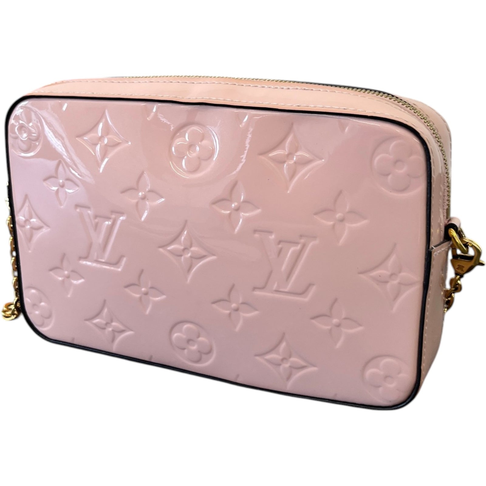 Women's Monogram Vernis Camera Pouch Bag Pink - Photo 10