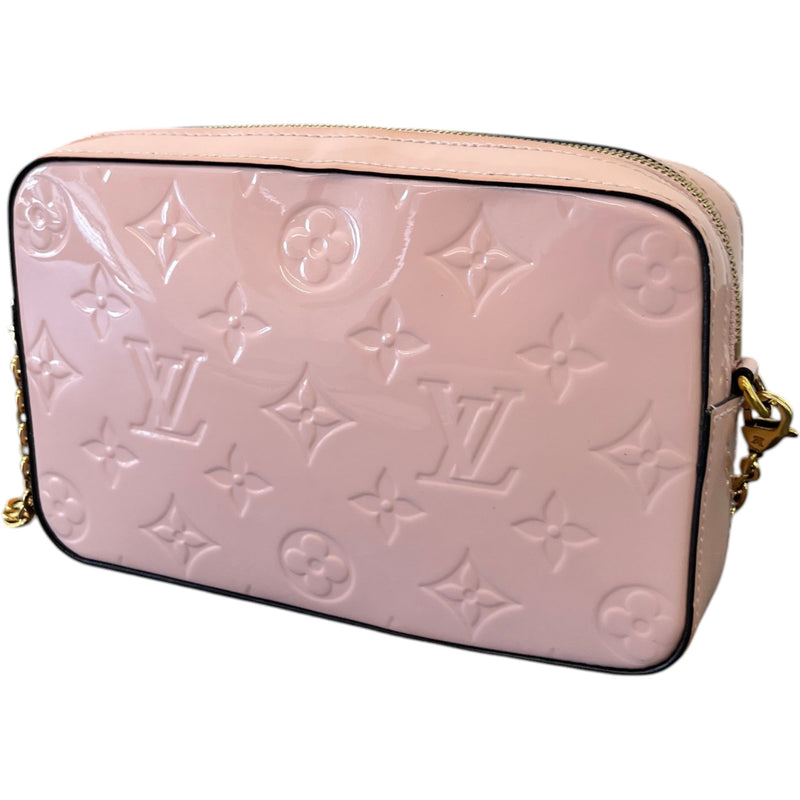 Women's Monogram Vernis Camera Pouch Bag Pink