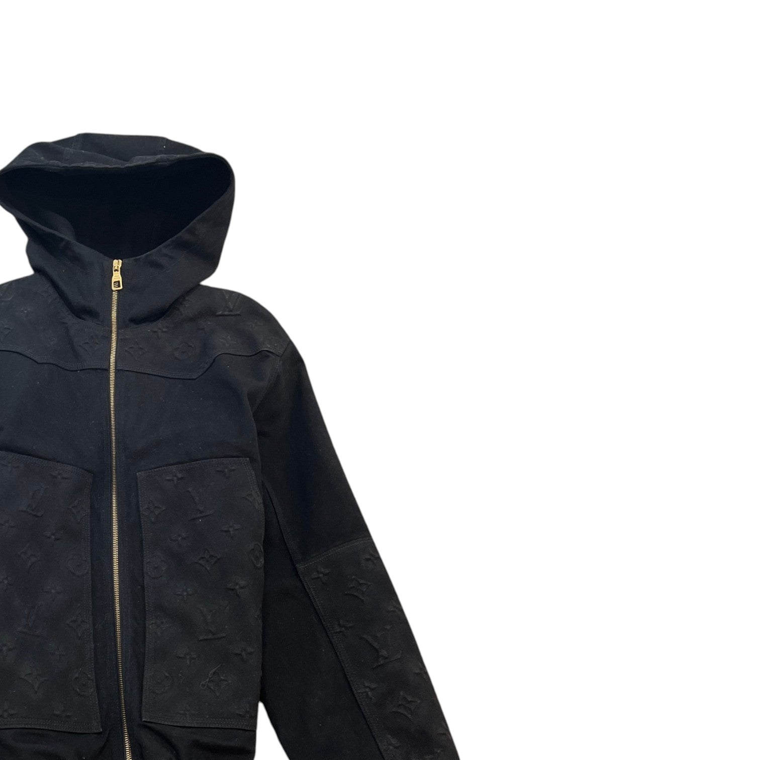 Men's Embossed Monogram Carpenter Jacket Black Size IT 46 / S - Photo 3