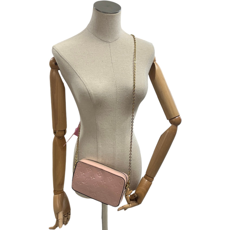 Women's Monogram Vernis Camera Pouch Bag Pink