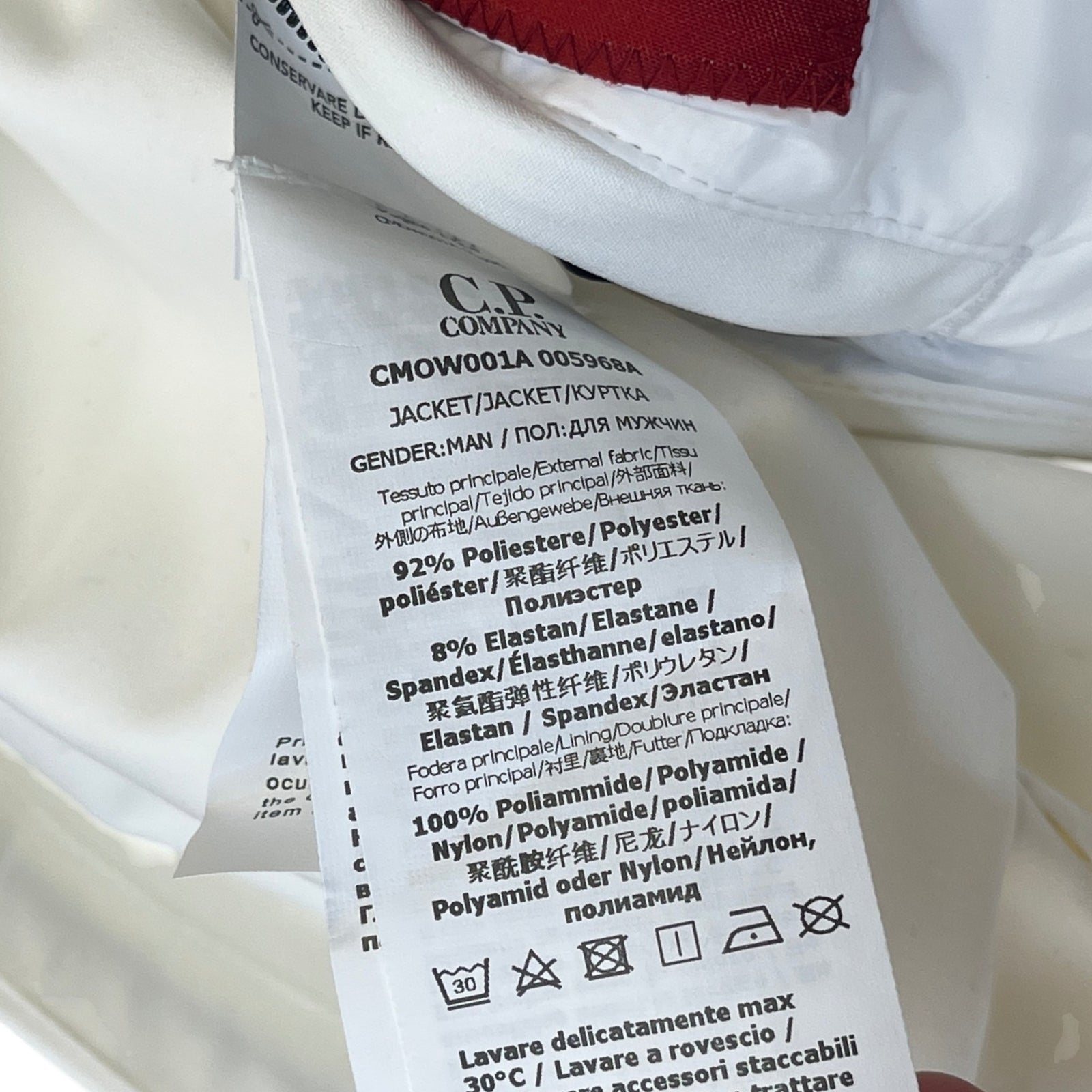 Men's Goggles Jacket White Size L - Photo 5