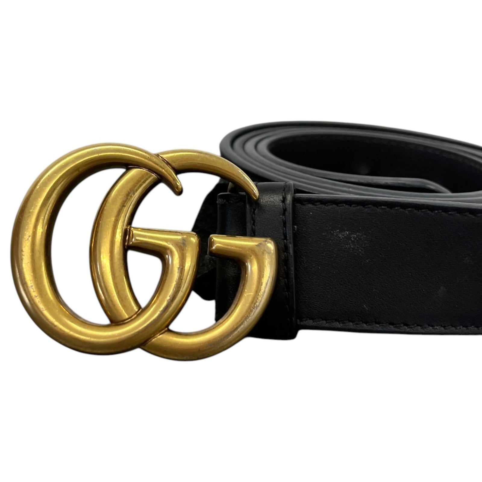 Women's GG Marmont Belt Black Size W38 - Photo 4