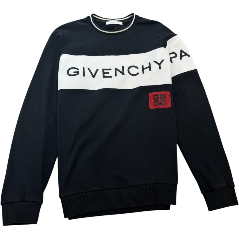 Men's Embroidered Logo Sweatshirt Black Size XXL
