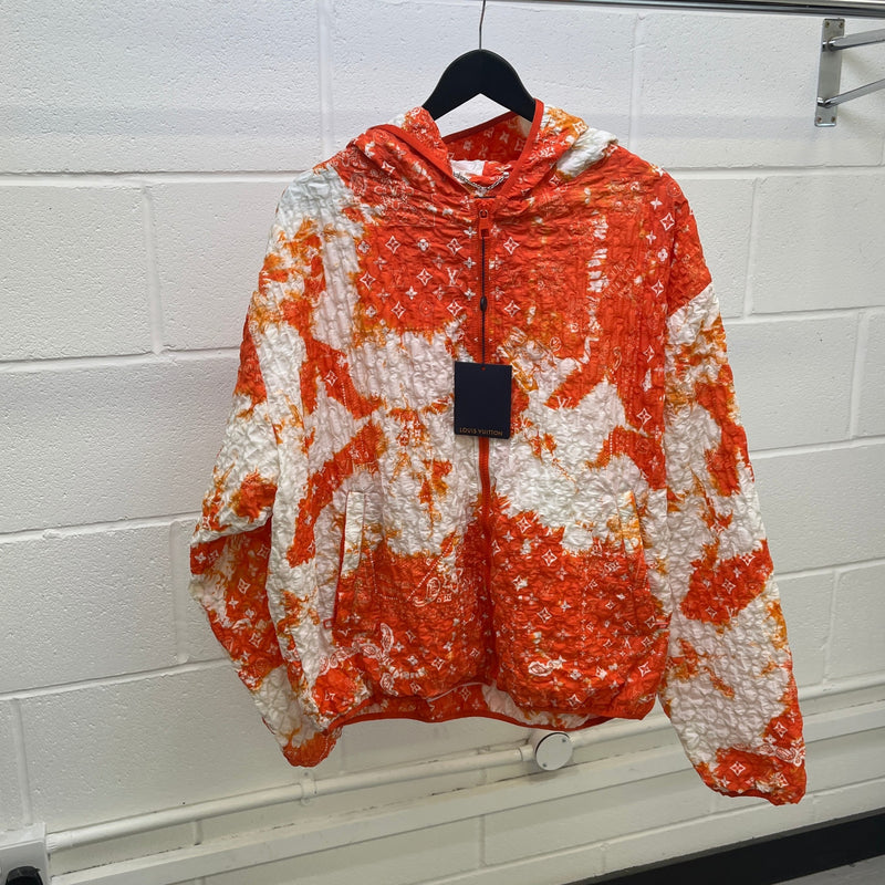 Men's Monogram Bandana Windbreaker Orange Size M