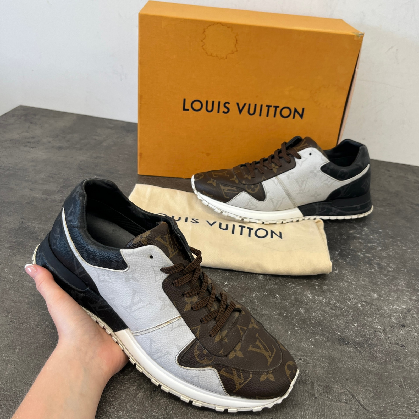 Men's Run Away Low Trainers Brown Size EU 42 / UK 8 - Photo 12